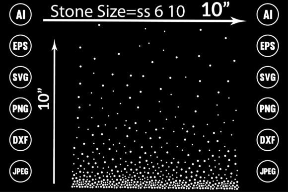 Download Scattered Pattern Rhinestone Design - Pattern Collection