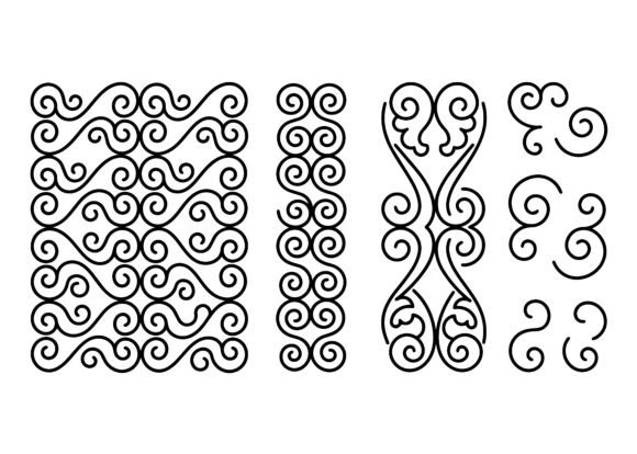 Download Ornamental Swirl Pattern EPS Bundle - Pattern Collection