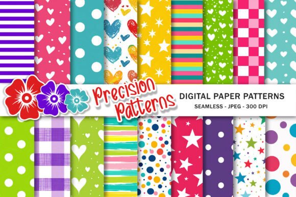 Download Neon Colors Digital Paper Pattern - Pattern Collection