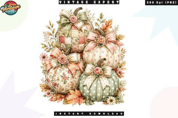 Download Vintage Cottagecore Pumpkin Bouquet PNG - Bouquet Collection