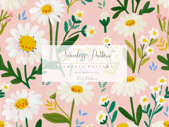 Download Daisy Wildflower Seamless Pattern PNG - Pattern Collection