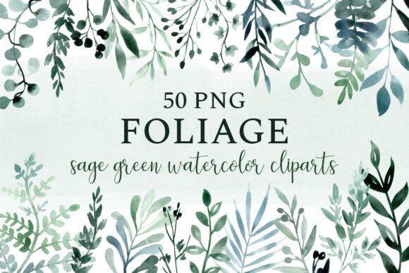 Download Leaves &amp; Foliage, Sage Greenery Clipart - Foliage Collection