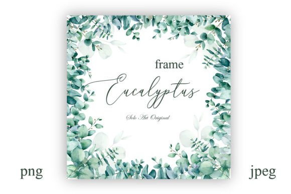 Download Foliage Eucalyptus Square Frame Border - Foliage Collection