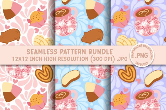 Download Mexican Pan Dulce Talavera Pattern - Pattern Collection