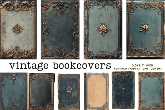 Download Vintage Book Covers Ornate Style - Style Collection