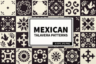 Download Mexican Talavera Tiles Patterns Set - Pattern Collection