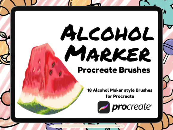 Download Alcohol Marker Style Procreate Brush Set - Premium Bundle