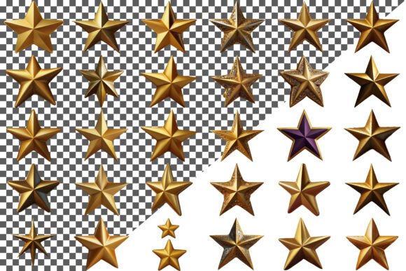 Download Golden Star Icon in 3D Style Isolated - Style Collection