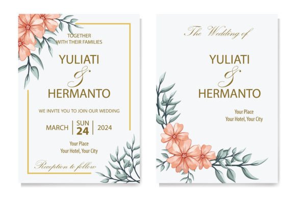 Download Floral Foliage Wedding Invitation - Foliage Collection