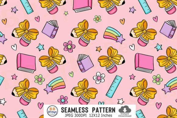 Download Preppy Back to School Pattern Seamless - Pattern Collection
