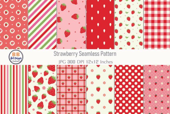 Download Strawberry Pattern Spring Summer Paper - Pattern Collection