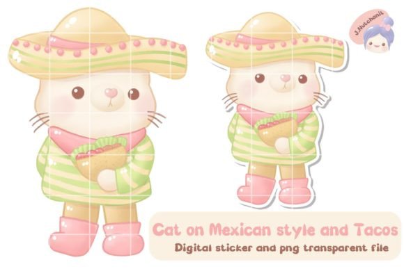 Download Cat on Mexican Style and Tacos - Style Collection